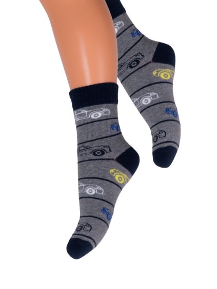 Chlapecké klasické ponožky.  (Barva/Velikost <img KodProduktu="18014026H">šedá / 26/28)