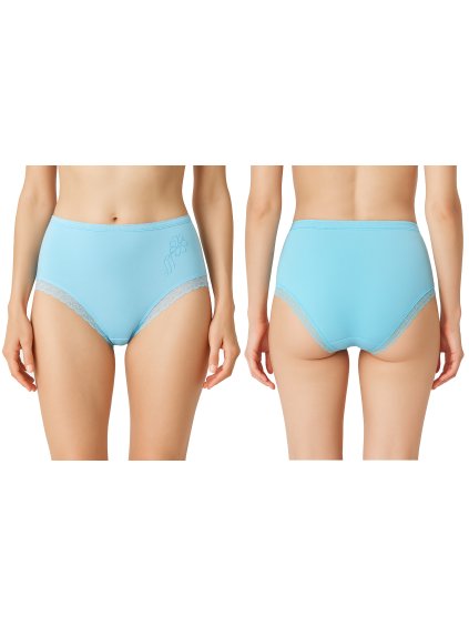 Dámské kalhotky 9009 s krajkou v nohavičkách a ozdobným lemem (Barva/Velikost <img KodProduktu="9009-Holland">bílá / M/L)