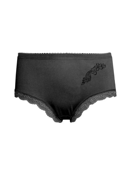 Dámské kalhotky 9009 s krajkou v nohavičkách a ozdobným lemem (Barva/Velikost <img KodProduktu="9009-Holland">bílá / M/L)