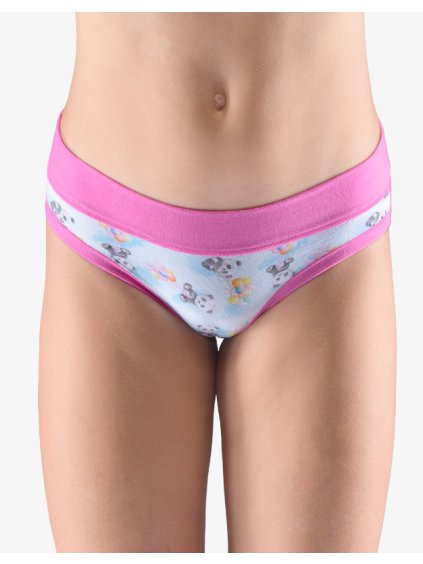 Kalhotky klasické dívčí 20024P (Barva/Velikost <img KodProduktu="20024P">pink, pomnenková / 152/158)