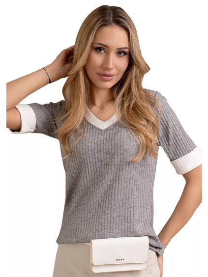 Dámská halenka 1225_06 HAJDAN – Stylový krátký rukáv