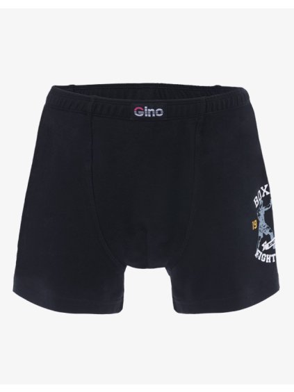 Boxerky s delší nohavičkou chlapecké 64006P (Barva/Velikost <img KodProduktu="64006P">černá, bílá / 152/158)