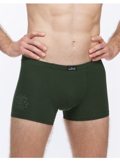 Boxerky kratší nohavička 73135P (Barva/Velikost <img KodProduktu="73135P">lahvová, šedobéžová / S/M)
