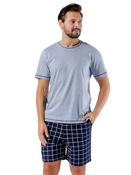 Pánské pyžamo Gregorz 1592/52 – Pro maximální pohodlí a komfort (Barva/Velikost <img KodProduktu="40159252H">modrá světlá / M)
