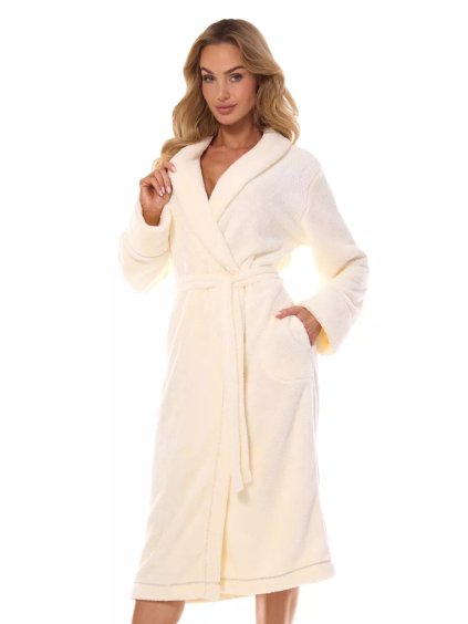 Dámský župan Camelia ecru – Luxusní pohodlí (Barva/Velikost <img KodProduktu="13241341H">šampaň / S/M)