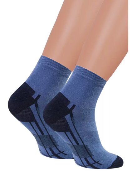 Pánské kotníkové ponožky STEVEN – Styl & pohodlí (Barva/Velikost <img KodProduktu="18054333H">jeans / 44/46)