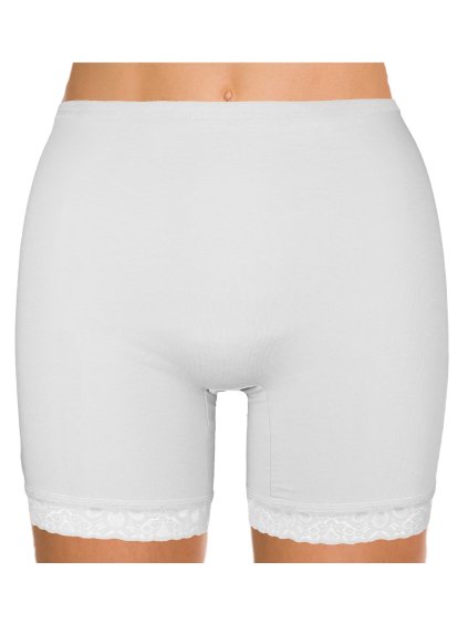 Dámské boxerky ve větších velikostech s krajkou a vyšší nohavičkou Moraj (Barva/Velikost <img KodProduktu="BDM550-22542">bílá / 6XL/7XL)