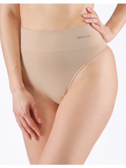 Tanga klasická se širokým bokem 05015P (Barva/Velikost <img KodProduktu="05015P">béžová / S/M)