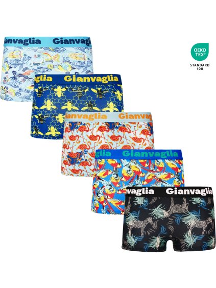 5-PACK Dámských nižších boxerek Zvířátková Fiesta 8807 (Barva/Velikost <img KodProduktu="8807-Holland">mix 5 vzorů viz foto / XL/XXL)