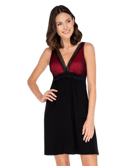 Dámská noční košile Valerie Babella (Barva/Velikost <img KodProduktu="35235078H">černá / XL)
