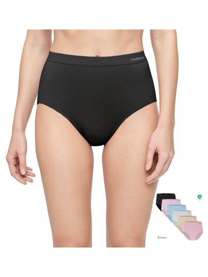 Dámské bambusové kalhotky vyšší pas GBTW-3102 (Barva/Velikost <img KodProduktu="GBTW-3102">tělová / XXL/3XL)