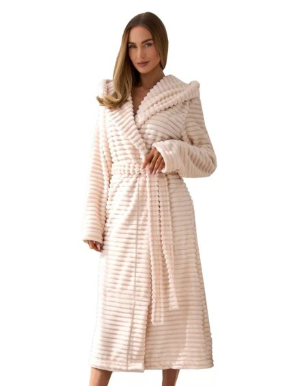 Dámský župan Robin long morela L&L - Pohodlí a elegance (Barva/Velikost <img KodProduktu="13259951H">meruňka / XL/XXL)