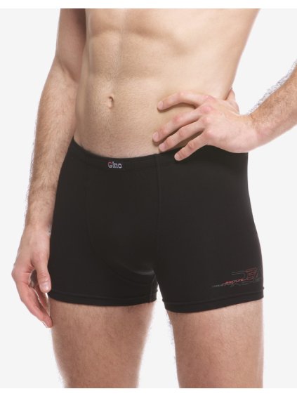 Boxerky kratší nohavička 73134P (Barva/Velikost <img KodProduktu="73134P">černá, červená / XL/XXL)