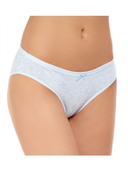 Francouzské kalhotky - jednobarevný melír BDB400-001 (Barva/Velikost bílo-modrá / S/M)