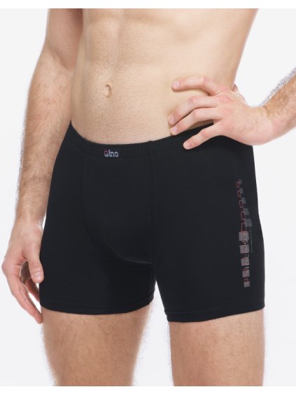 Výhodné balení 5 kusů - Boxerky delší nohavička 74176P (Barva/Velikost <img KodProduktu="74176P">černá, mrkvová / XXL/3XL)