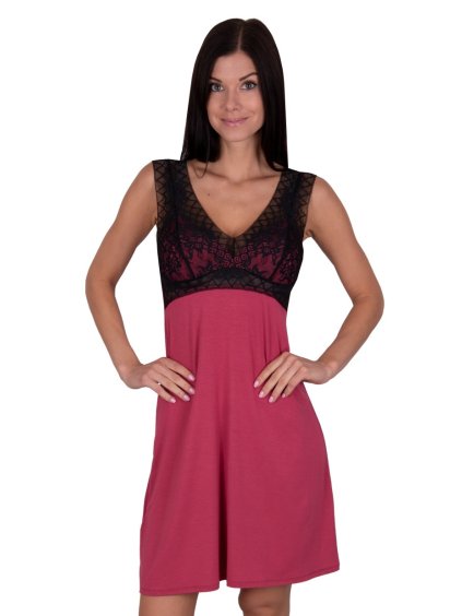Dámská noční košile Larisa soft 28 Babella (Barva/Velikost <img KodProduktu="35235010s28H">černá / S)