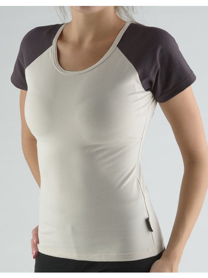 Trčko dvoubarevné 98002P (Barva/Velikost písková, melta / M)