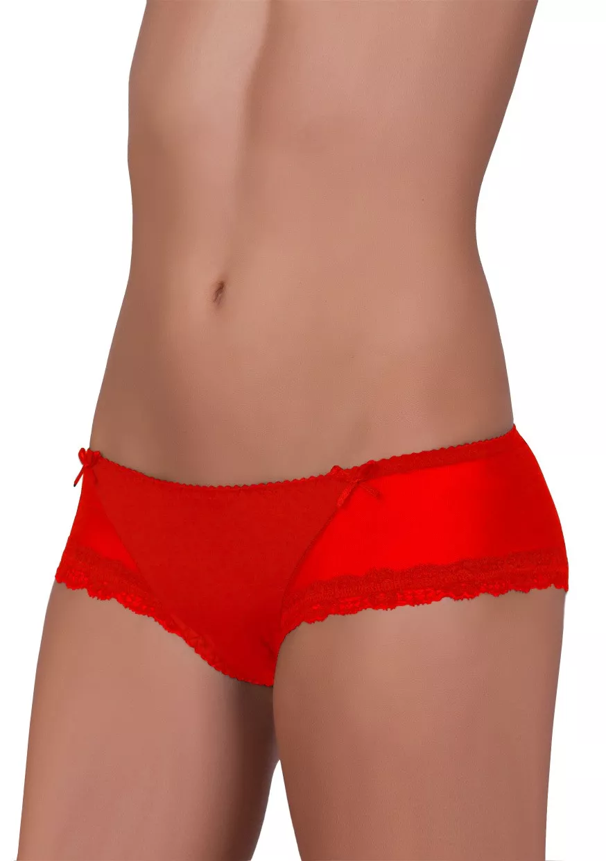 Dámské francouzské kalhotky No.024 EWANA Barva/Velikost: červená / XS/S