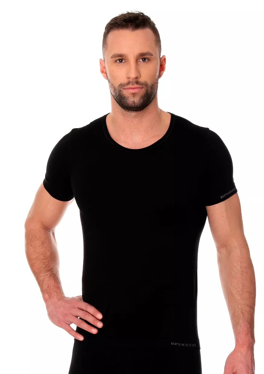Pánské tričko SS00990M BRUBECK Barva/Velikost: černá / L/XL