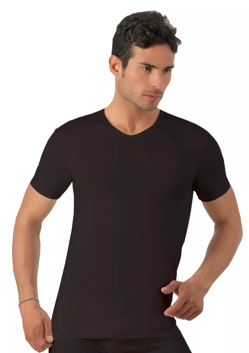 Pánské tričko s krátkým rukávem U1002 Risveglia Barva/Velikost: černá / M/L