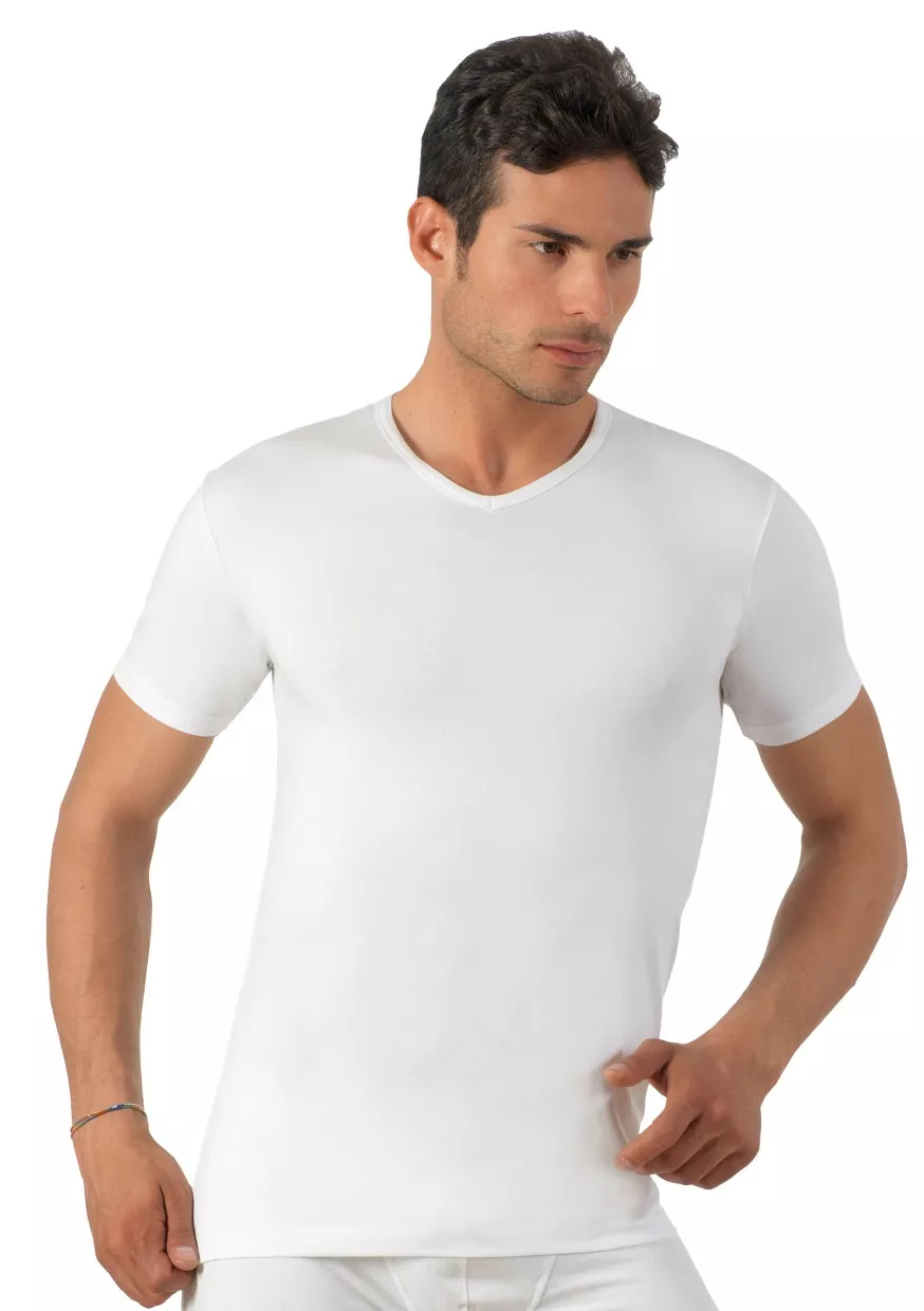 Pánské tričko s krátkým rukávem U1002 Risveglia Barva/Velikost: bílá / M/L