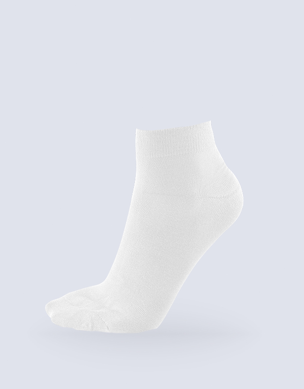 Gina Bambusové ponožky střední délka 82004P Barva/Velikost: bílá / 35/38