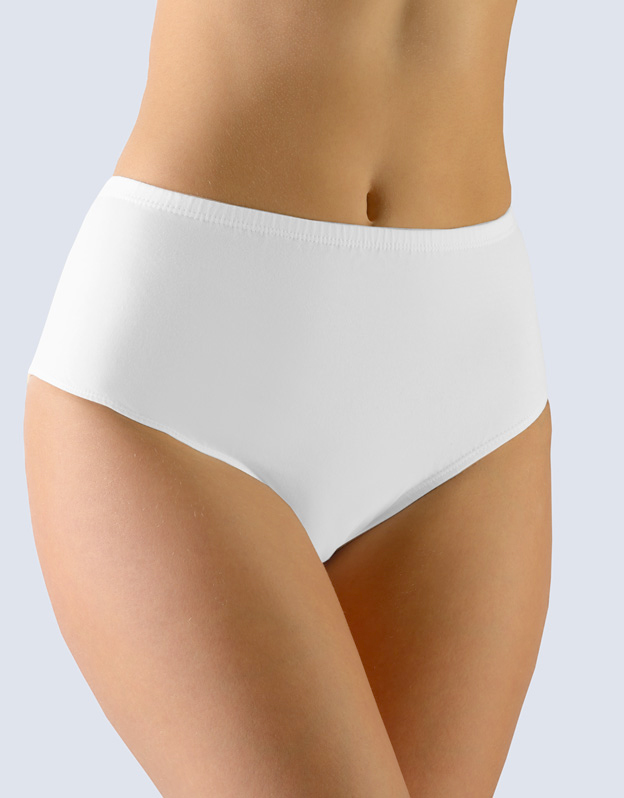Gina Kalhotky klasické ve větších velikostech 11070P Barva/Velikost: bílá / L/XL
