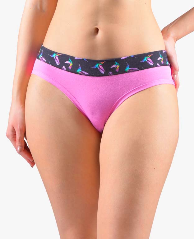 Gina Výhodné balení 5 kusů - Kalhotky francouzské Disco 17 14154P Barva/Velikost: pink, fialová / M/L