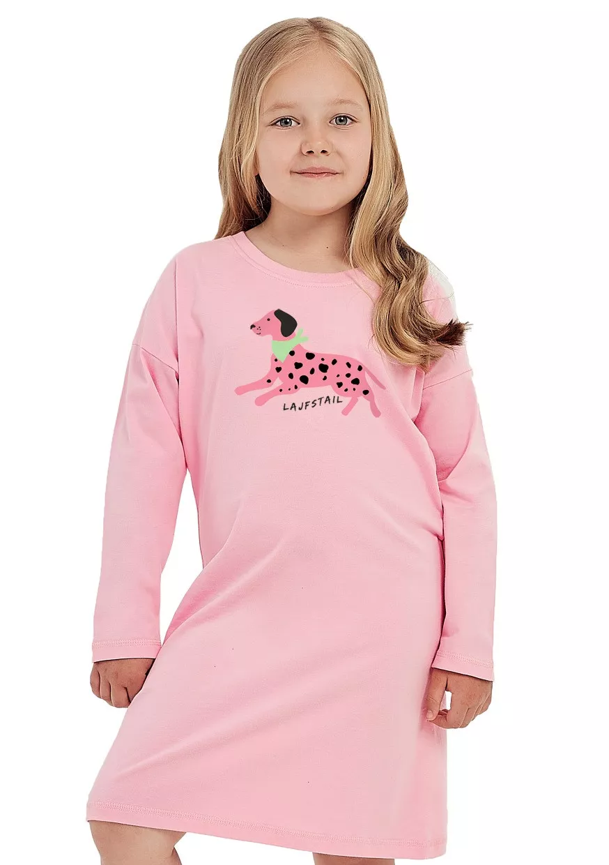Dívčí noční košile s obrázkem Ruby 3044 Taro Barva/Velikost: růžová (pink) / 122