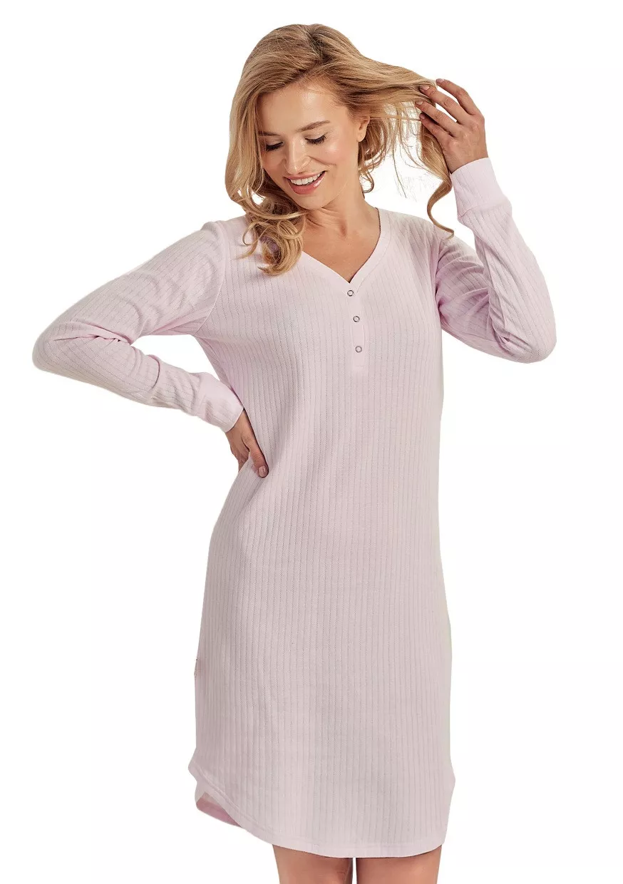 Dámská jednobarevná noční košile Sisi 3002/32 Taro Barva/Velikost: růžová světlá / XL