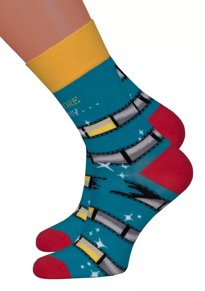 Dámské klasické ponožky 078/017 MORE Barva/Velikost: tyrkys / 39/42