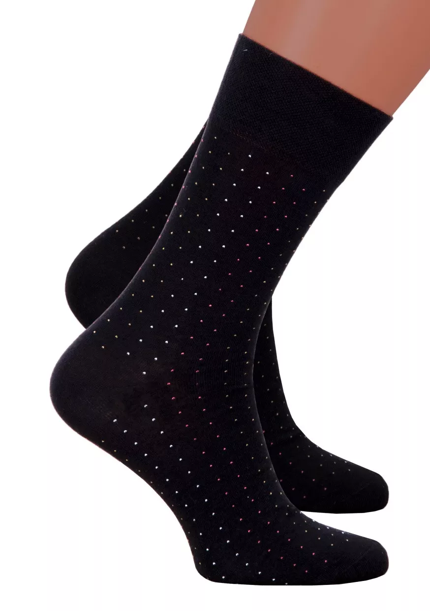 Pánské klasické ponožky 056 STEVEN Barva/Velikost: černá / 45/47