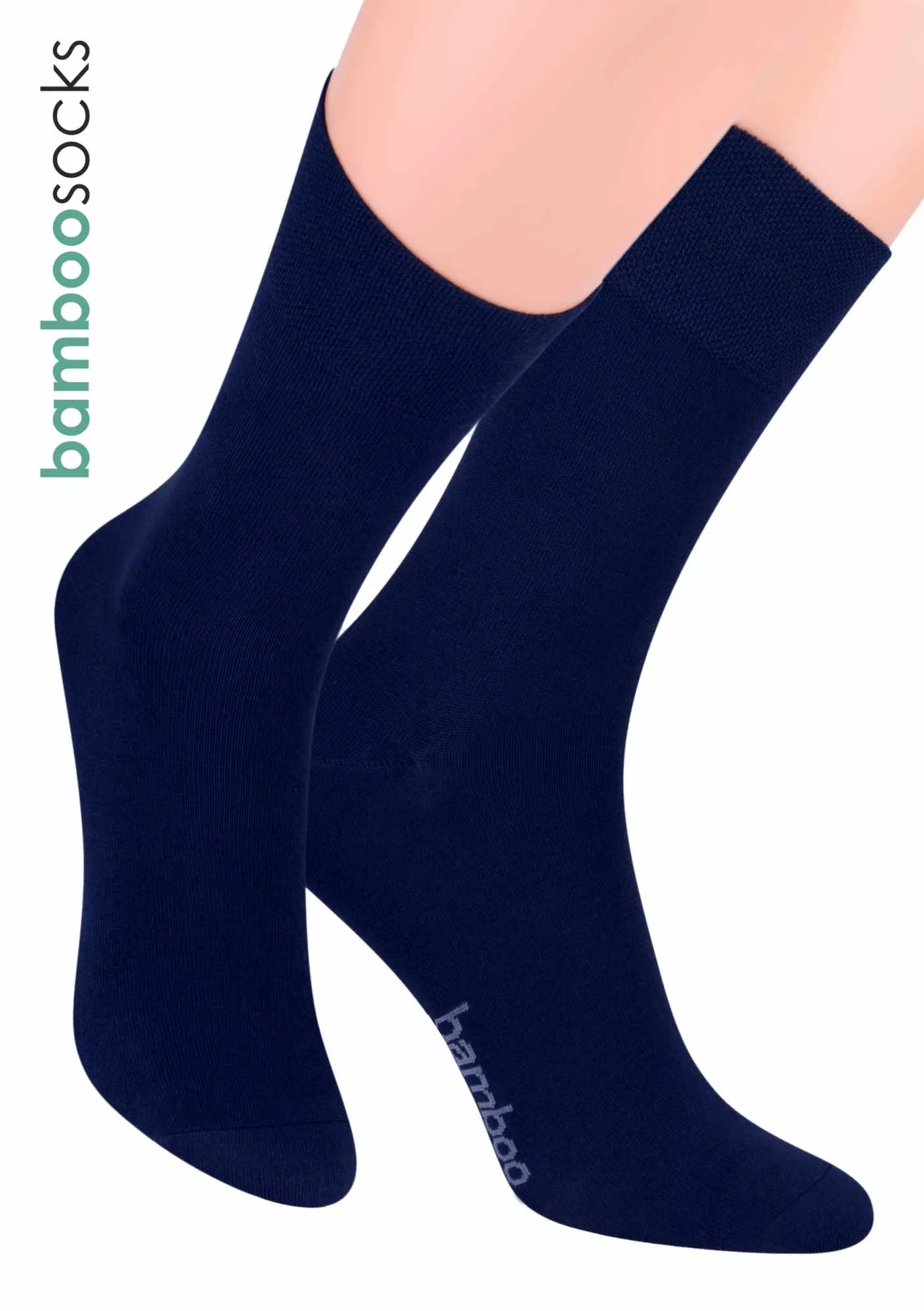 STEVEN Pánské klasické ponožky z bambusového vlákna 086 Barva/Velikost: granát (modrá) / 41/43