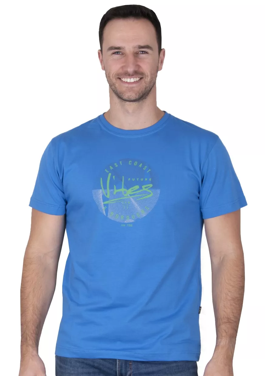Pánské tričko vzor A03 TDS Barva/Velikost: modrá / XXL/3XL