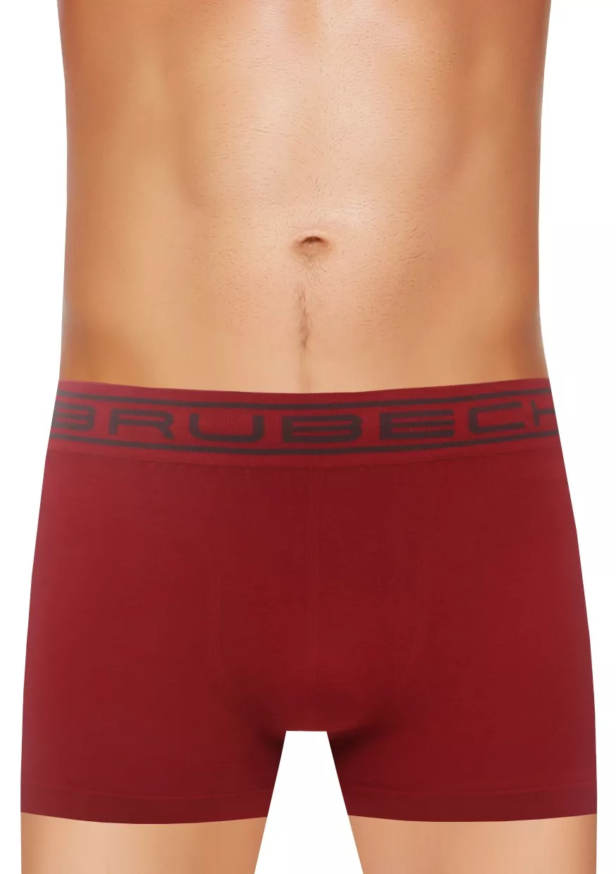 Pánské boxerky BX0050M BRUBECK Barva/Velikost: červená tmavá / XL/XXL