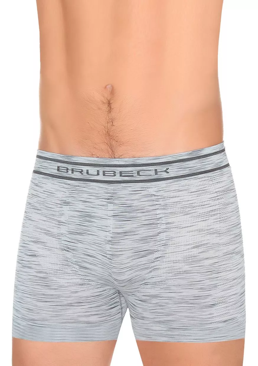 Pánské boxerky Fusion BX10780 BRUBECK Barva/Velikost: světlý melír / S/M