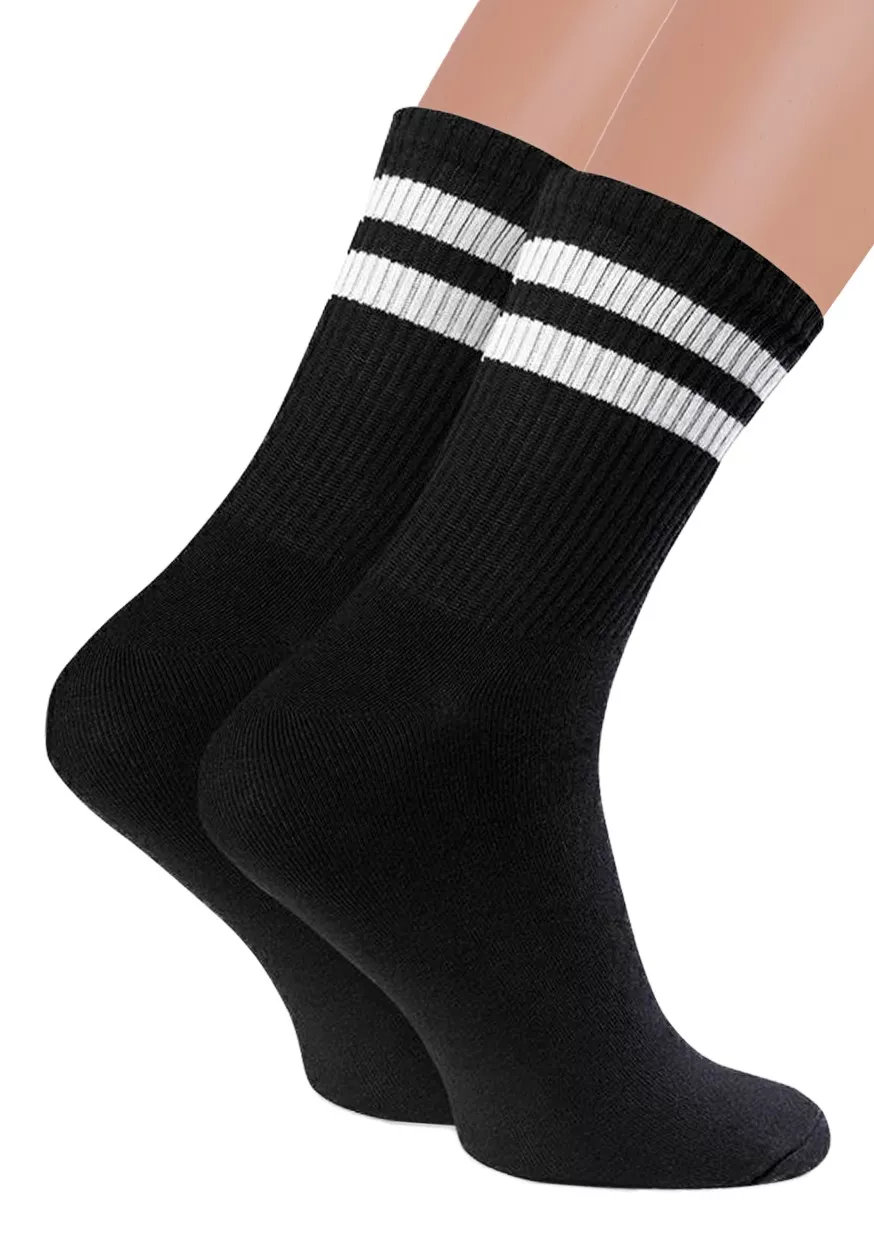 Pánské klasické ponožky 057/338 Steven Barva/Velikost: černá / 44/46