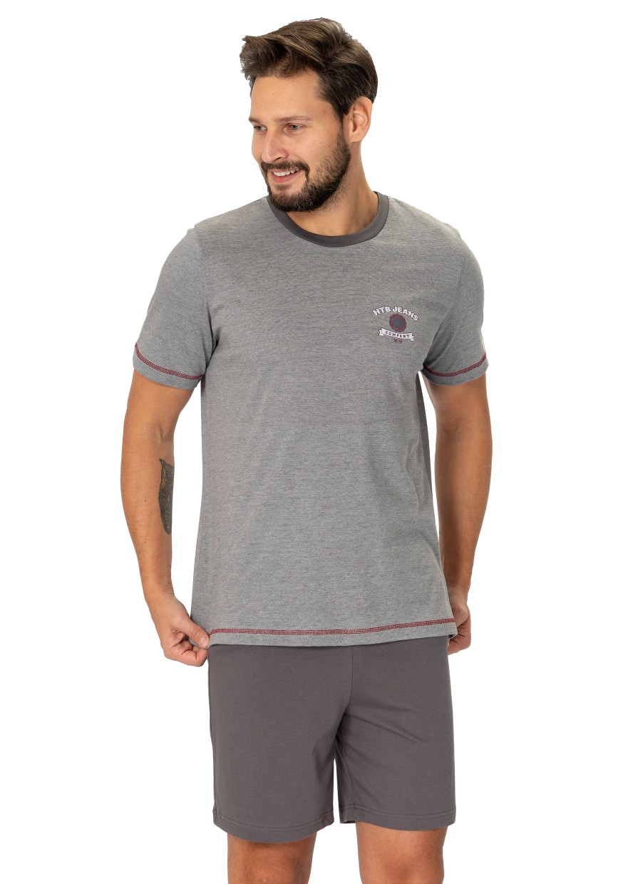Pánské pyžamo Etan 1275/32 HOTBERG Barva/Velikost: šedá / XXL