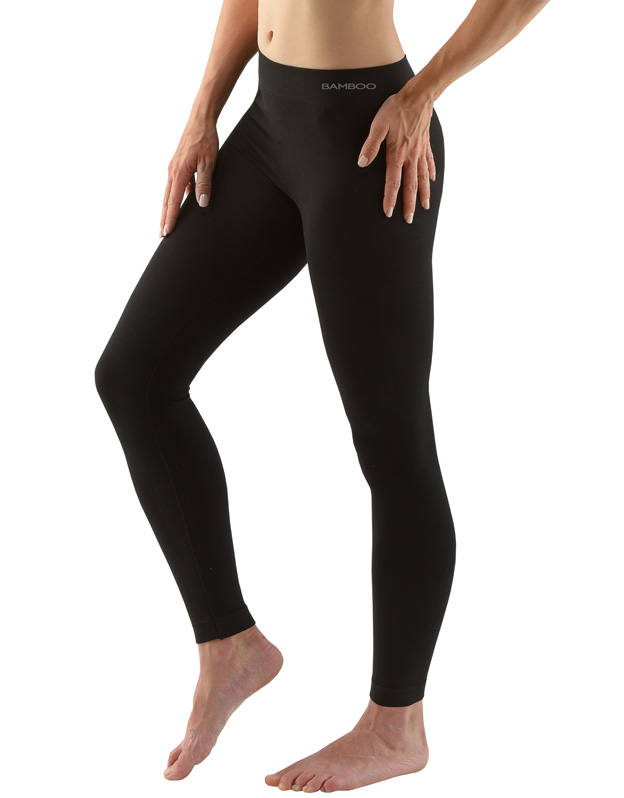 Bambusové legíny dlouhé 95031P (Barva/Velikost <img KodProduktu="95031P">černá / S/M)