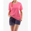 Výhodné balení 5 kusů - Pyžamo krátké dámské 19144P (Barva/Velikost <img KodProduktu="19144P">třešňová, sv. šedá / M)
