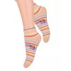 Dívčí kotníkové ponožky se vzorem barevných pruhů RE5 004 STEVEN