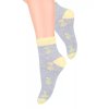 Dívčí kotníkové ponožky se vzorem hrušek 004/124 STEVEN