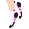 Dámské kotníkové ponožky se vzorem barevného chodidla s jazýčkem 47 STEVEN
