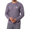 Pánské pyžamo Parker 1394/32 HOTBERG (Barva/Velikost <img KodProduktu="40139432H">šedá / XXL)