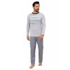 Pánské pyžamo 492/51 REGINA – Styl a pohodlí (Barva/Velikost <img KodProduktu="3849251H">světlý melír / XXL)