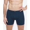 Boxerky s delší nohavičkou 74181P (Barva/Velikost <img KodProduktu="74181P">lékořice, akvamarín / XL/XXL)