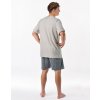 Pyžamo krátké pánské 79190P (Barva/Velikost <img KodProduktu="79190P">sv. šedá, tm. šedá / 3XL)