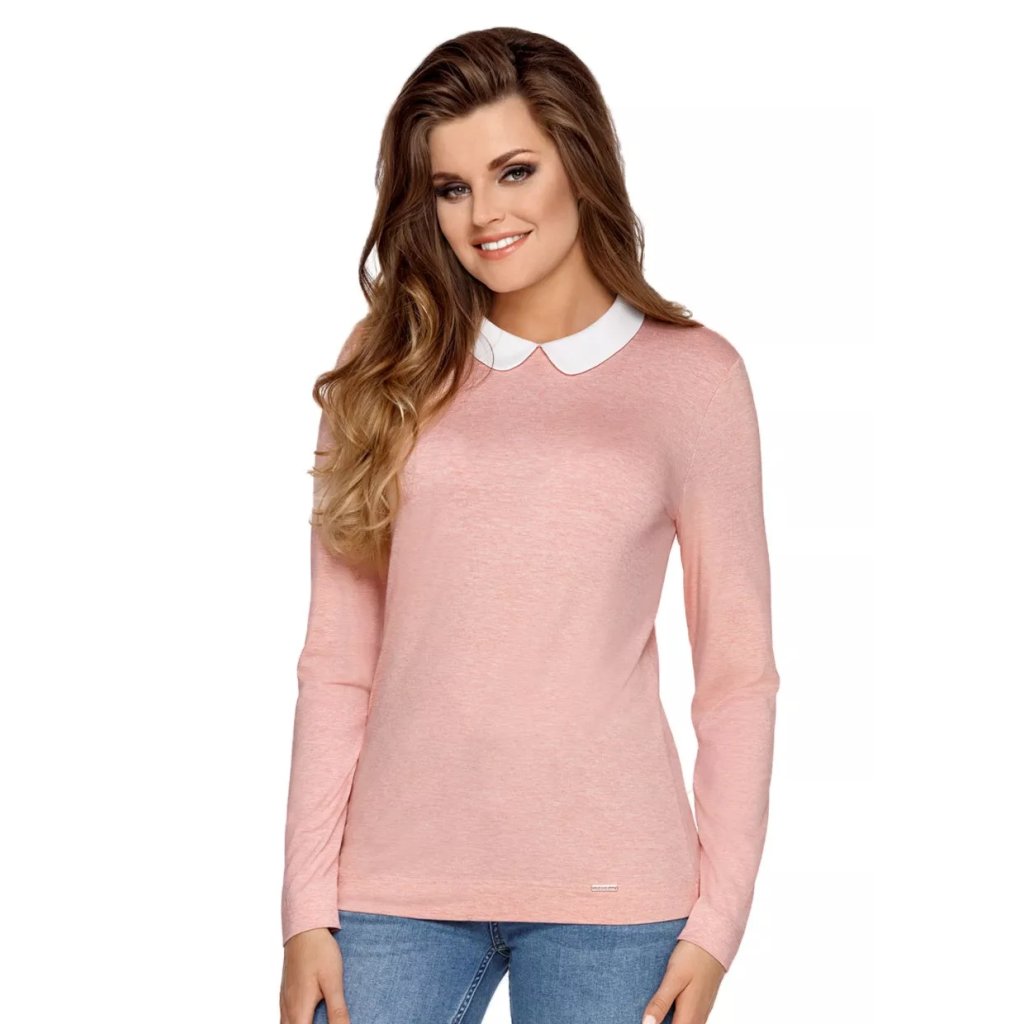 Dámska blúzka Shirley so vzorom melíru Babell (Farba / Veľkosť <img KodProduktu="35148025H"> ružová (pink) / XS/S)