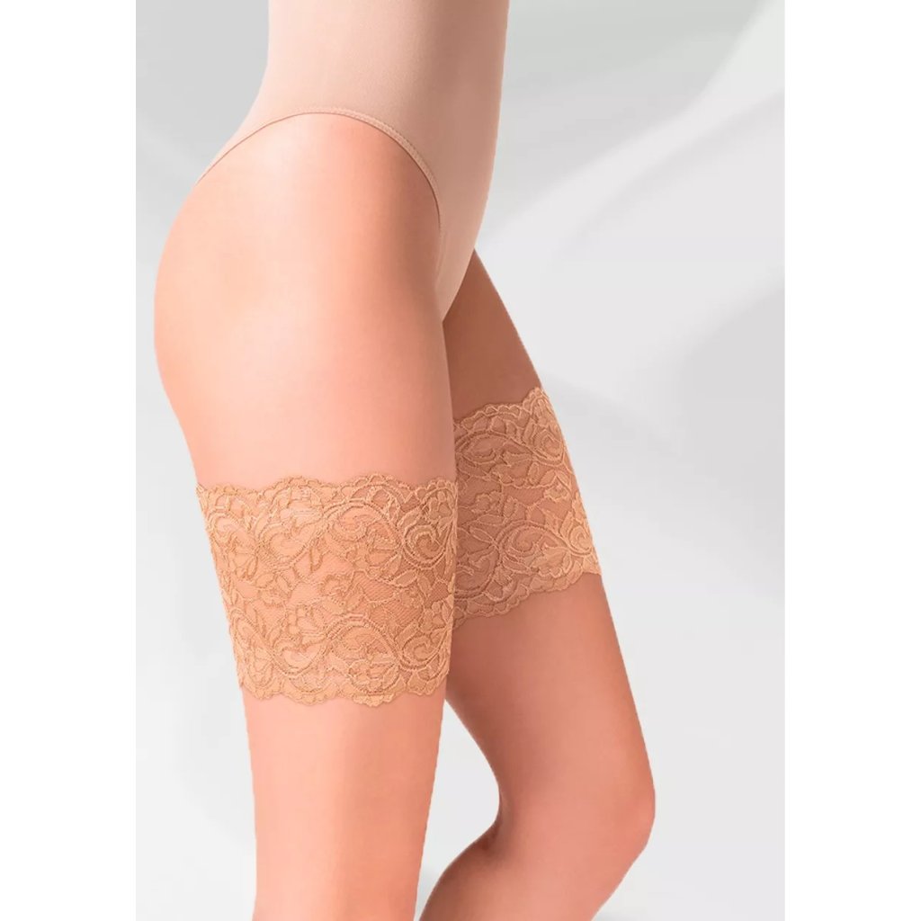 Dámsky hladký samodržiaci stehenný pás Thigh 509 GABRIELLA (Farba / Veľkosť <img KodProduktu="310509H"> beige (j.bez) / XS/S)