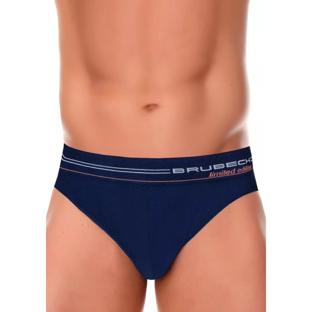 Pánske slipy Seamless BE00290A BRUBECK (Farba / Veľkosť <img KodProduktu="2300290beaH"> modrá tmavá / S/M)